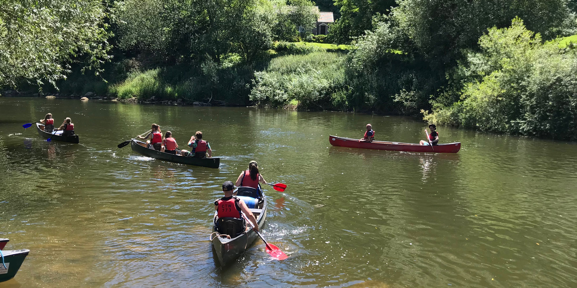 Canoe hire river Wye