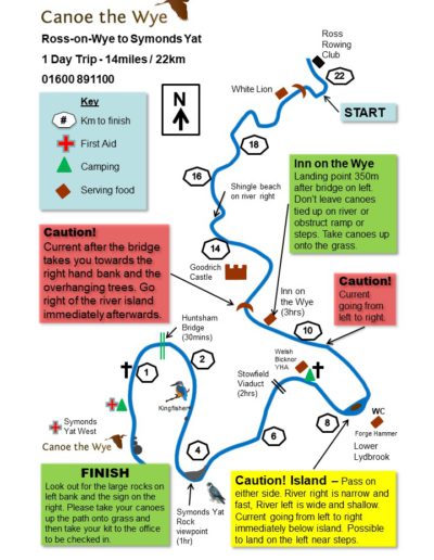 Canoe hire river Wye